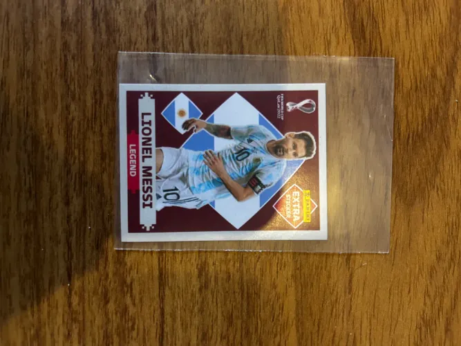 Figurinha legend Messi bordo 2022