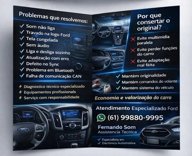 ? CONSERTO E MANUTENÇÃO ESPECIALIZADO SOM FORD | MULTIMÍDIA ORIGINAL | FERNANDO SOM