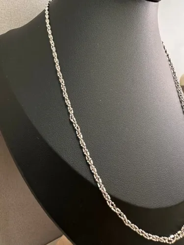 Corrente de Ouro Branco 18k procedência garantia eterna