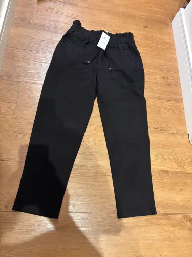 Calça brim preta P