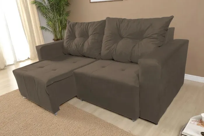 Oferta Imperdível! Sofá Retrátil 1,90m Moderno e Confortável por R$949,90