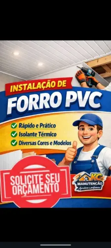 Serviço de instalação forro pvc