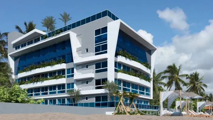PORTO DE GALINHAS - Flat com 25 m² 1 suíte, condomínio com piscina e espaço gourmet