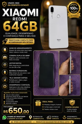 ? XIAOMI REDMI 64GB - OPORTUNIDADE! ? aceito proposta