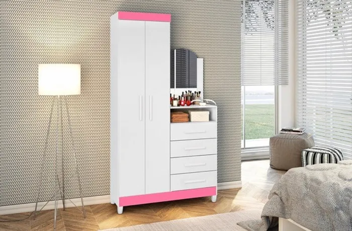 Guarda Roupa Cômoda 2 Portas 4 Gavetas *nova na caixa