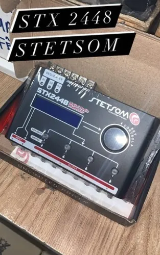 Processador Stestom STX 2448 digital 4 vias com sequenciador NOVO 1 ano de garantia em 12x
