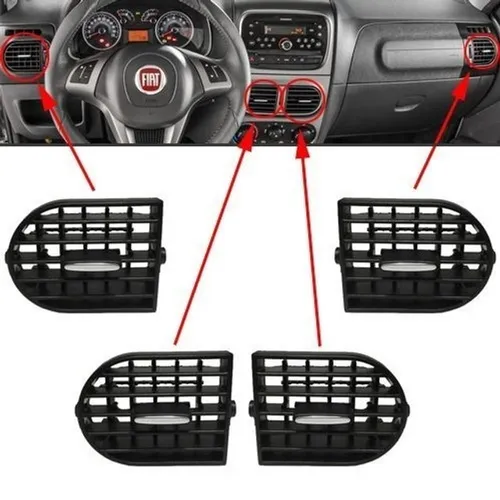 Kit Difusor de Ar Fiat Palio / Strada  - 04 Peças