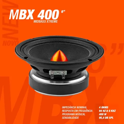 par de alto falante triton 6 polegadas mbx 400 rms medio grave 1 ano de garantia