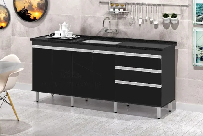 Gabinete 2 metros Nepal 100% MDF  frete + montagem grátis! Várias cores