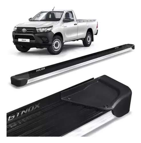 Estribo Toyota Hilux 2016/ CS - Alumínio Preto - CK648P