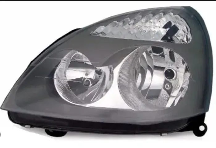 Farol Renault Clio 2006 2007 2008 2009 2010 2011 2012 Foco Duplo Mascara Cinza