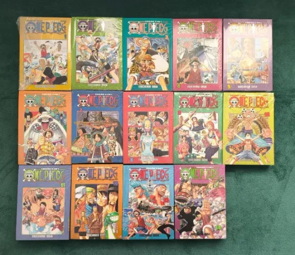 One Piece 3 Em 1 Coleção Vol 1 A 14