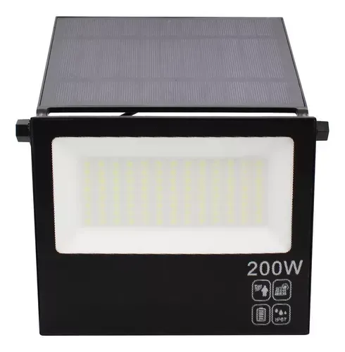 Refletor Solar Led 200w Placa Prova Dágua Dobrável Ajustáve