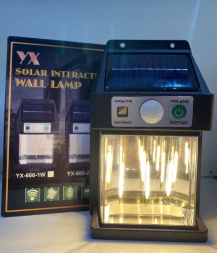 Luminária Led Solar com Sensor de Presença Para Parede Wall Lamp Loja Coimbra Computadores