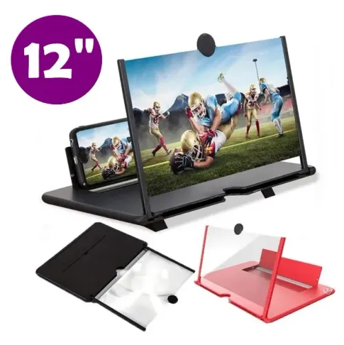 Lupa Ampliadora Para Tela De Celular Curva 3d 12 Polegadas 