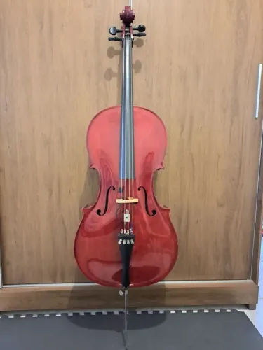 Violoncelo (Cello) Nhureson 4/4 com captador, case e suporte