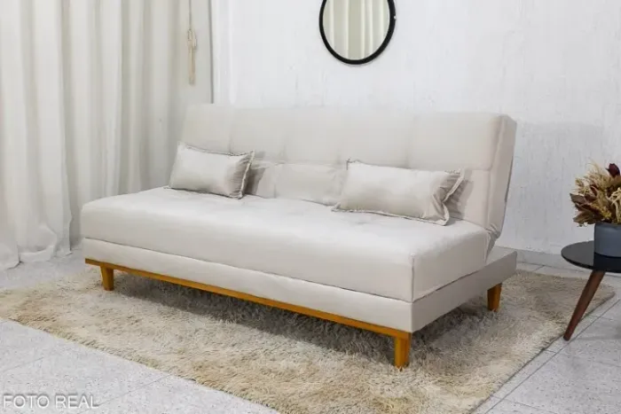 Sofá Cama Madrid  1,80m_Molas Bonnel   Pronta Entrega!