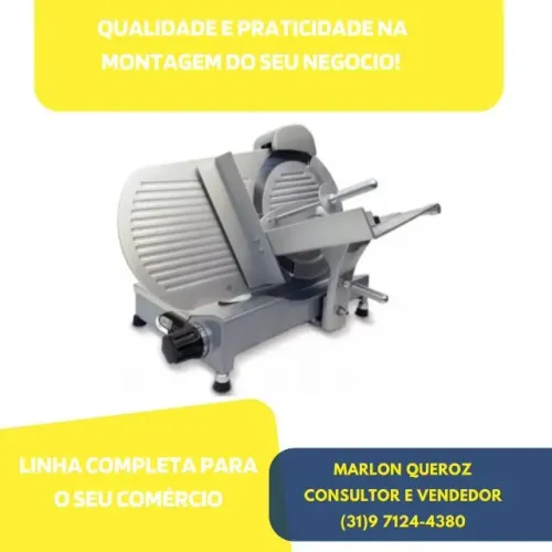Cortador de Frios Inox Palladium Lamina 25CM Semi Automatico