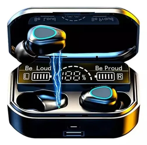 Fone M10 Bluetooth Com Visor de Bateria 