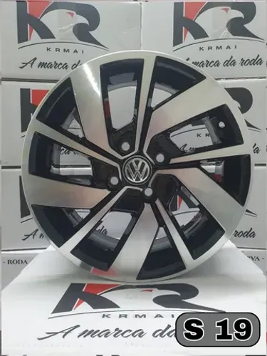 Roda aro 15 modelo do Jetta Tsi diamantada com preto Volkswagen 4x100 jogo novo