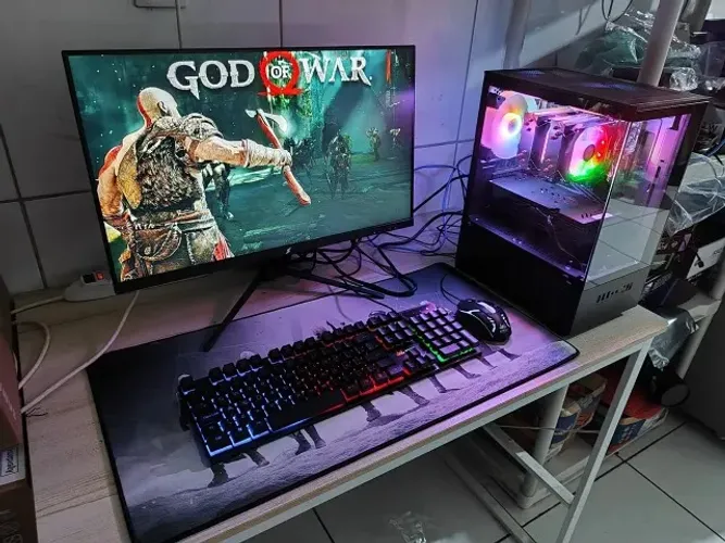 PC Gamer Novo Completo Roda Tudo i5 10400f RX 580 1 ano de garantia