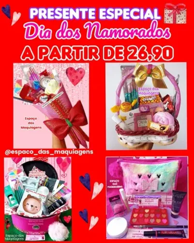 Presente Especial Dia dos Namorados a partir de 26,90