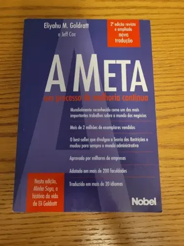Livro A Meta, De Goldratt, Eliyahu M., Excelente Estado!