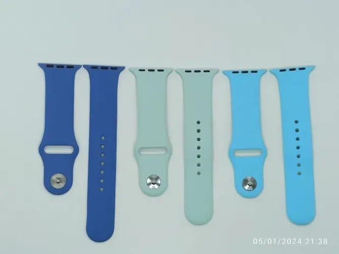 Pulseira de silicone macia para relógio smartwatch Apple Watch W8 Ultra Iwo etc