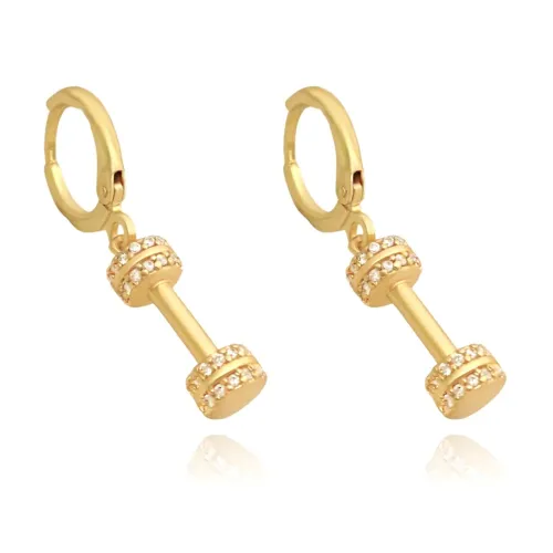 Brinco halter cravejado | Camadas em ouro