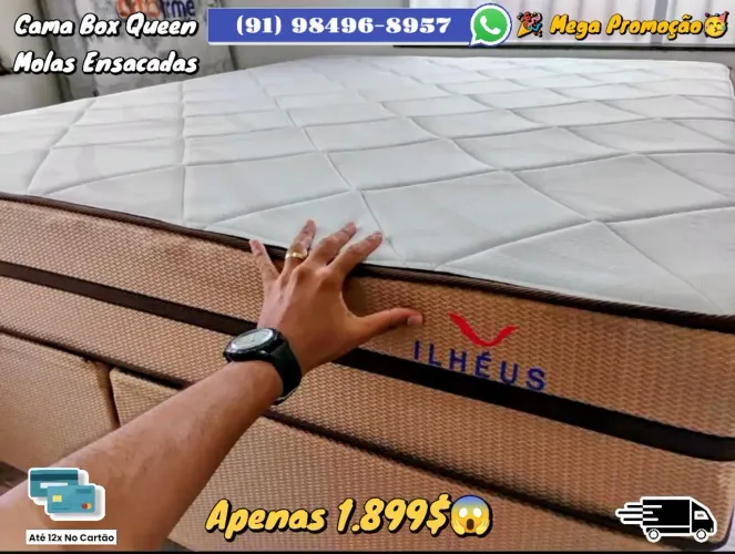 Cama Box Queen com Molas Ensacadas - Ilhéus