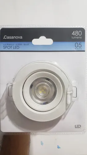 Spot led 5 watts redondo imbutir
