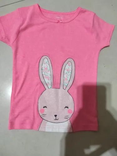 Camiseta Infantil Rosa Carter's - Coelhinho