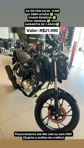 CG 160 FAN - 0 KM -