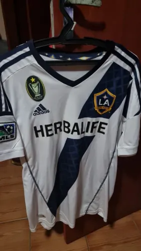 Camisa de futebol retro do LA Galaxy - Adidas - Tamanho M