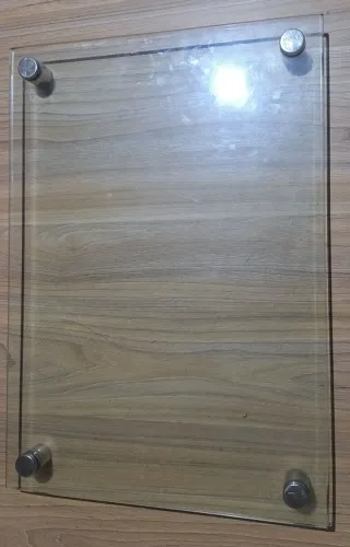 Suporte para bolo de vidro com pe cromado 