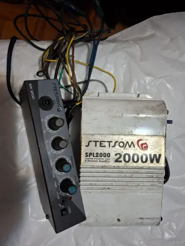 Amplificador Stetson alta potência sistema de propaganda, vendo barato!! leia!