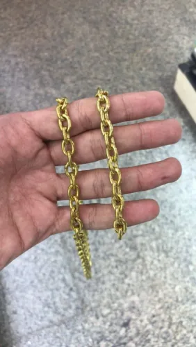 Corrente Cadeado e Pulseira - Moeda Antiga