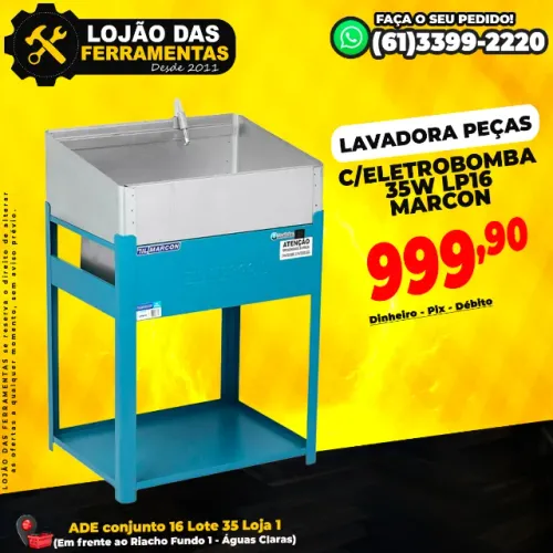 Lavadora de Peças com Eletrobomba 35W Lp16 Marcon
