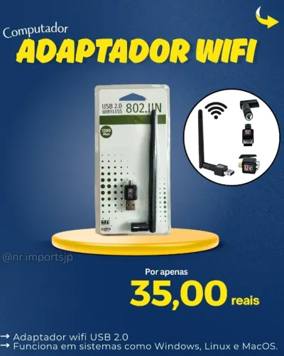  Adaptador Wi-Fi USB 2.0