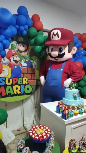 Personagem vivo Mario Bros