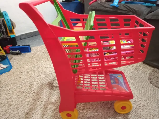 Carrinho de Compras Mercado Infantil 