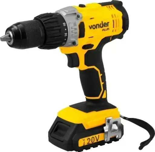 Parafusadeira furadeira a bateria, 18 V, com bateria e com carregador, IPFV 1852, Vonder