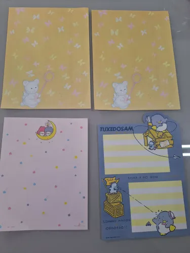 Papeis de carta anos 80