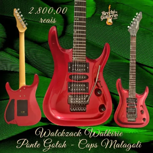 Guitarra Walckzack Walkirie ponte gotoh e caps Malagoli.