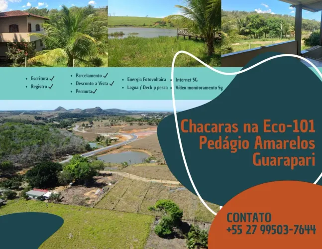 Lotes 5.000m2 industrial Guaraparil-agua-hiponto-energia-parcelo aceito carta de credito