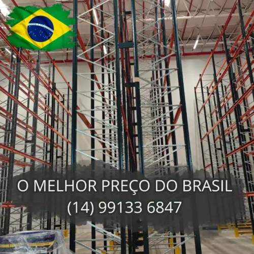 Porta palete estante de aço para galpão de estoque