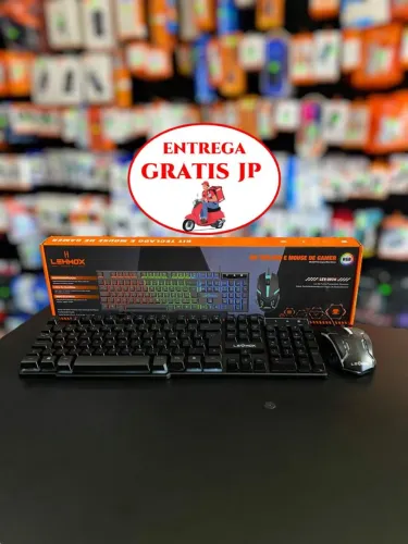 KIT TECLADO E MOUSE GAMER RGB LEHMOX LEY-2074