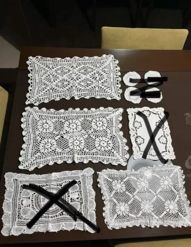 Toalhas de Renda/crochê para Decoração- unidade