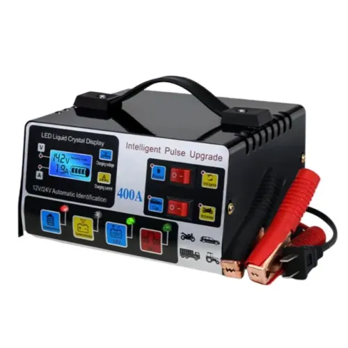carregador bateria flutuante 12v 24v 400a inteligente universal carro moto
