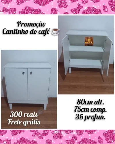 Armário Cantinho do Café - Frete Grátis